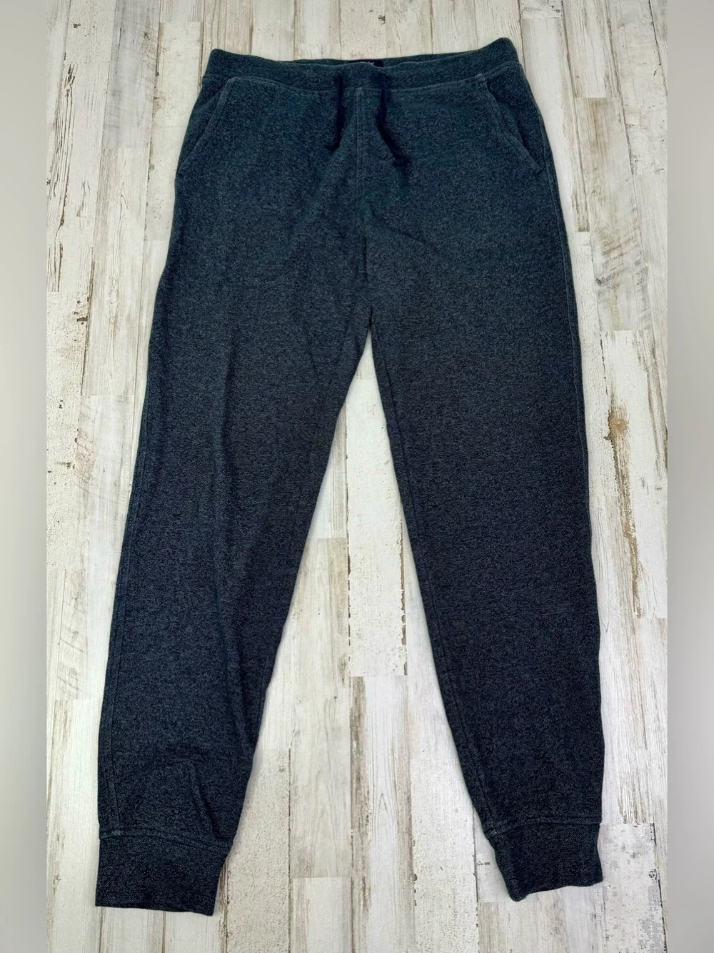 J Crew Mens Jogger Sweatpants Gray Slim Fit Zip Pocket Pants Small